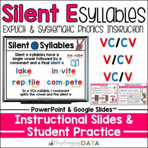 Silent E Syllables | Structured Literacy Digital Phonics Lessons