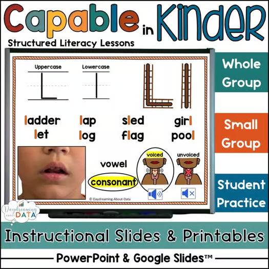 Alphabet Lessons Letter Ll: Structured Literacy Phonics for K-2