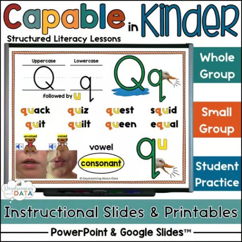 Alphabet Lessons Qq Qu Structured Literacy Phonics Lessons Activities