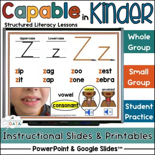 Alphabet Lessons Letter Zz Structured Literacy Phonics Lessons Activities